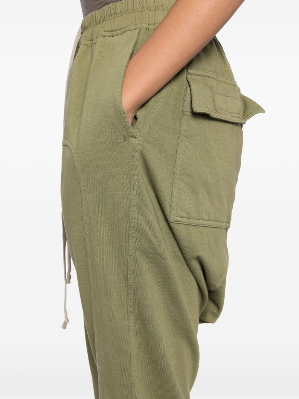 Shop Rick Owens Drkshdw Panelled Trousers In Green