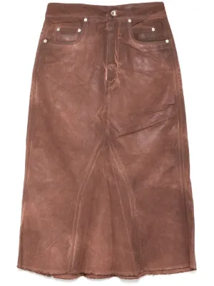 【RICK OWENS】DRKSHDW ラップアラウンドデニムスカート RICK OWENS】DRKSHDW ラップアラウンドデニムスカート (RICK