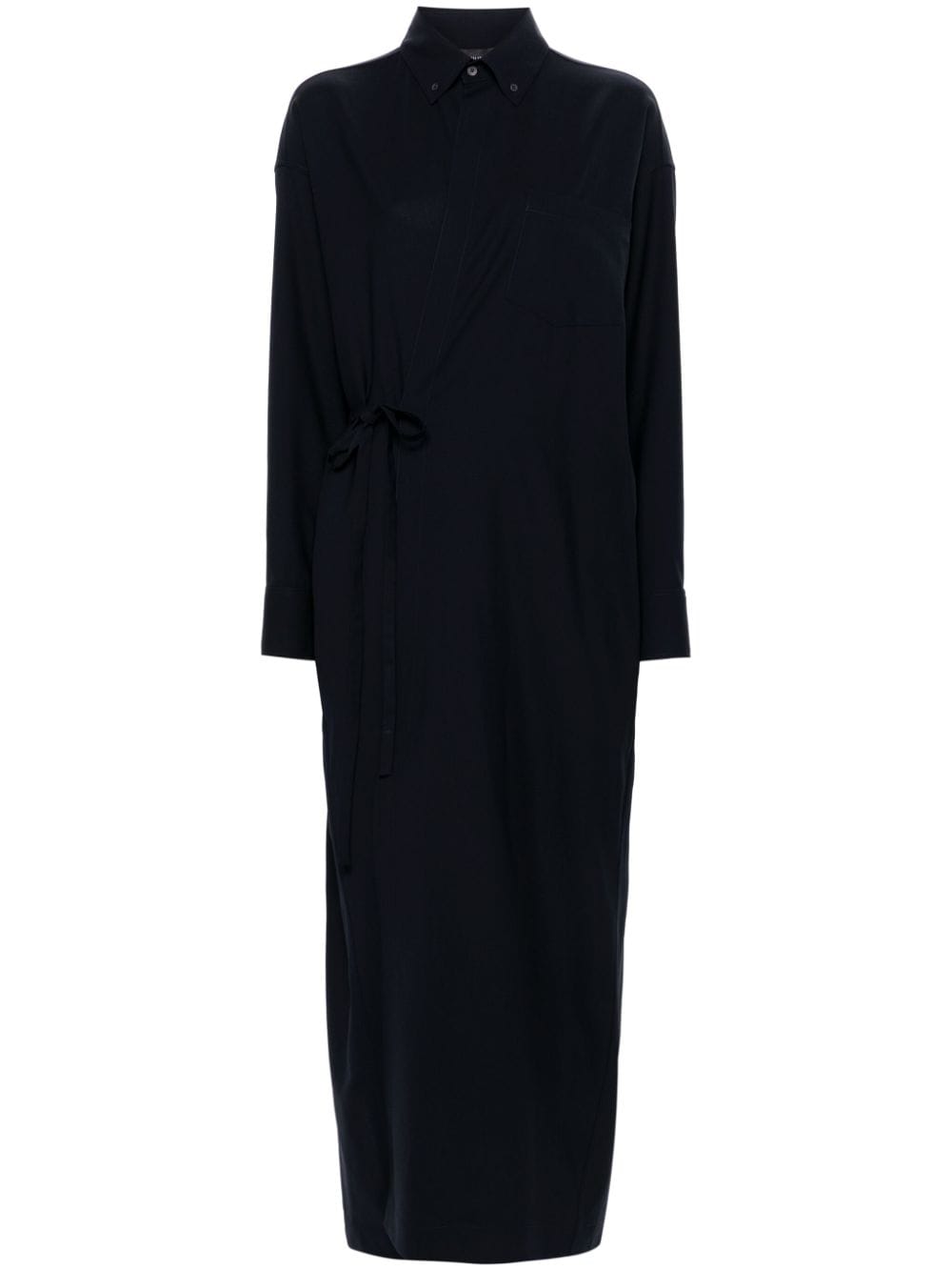 Fabiana Filippi Wrap Maxi Dress In 蓝色