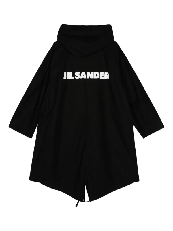 Jil Sander フーデッド コート | ブラック | FARFETCH JP