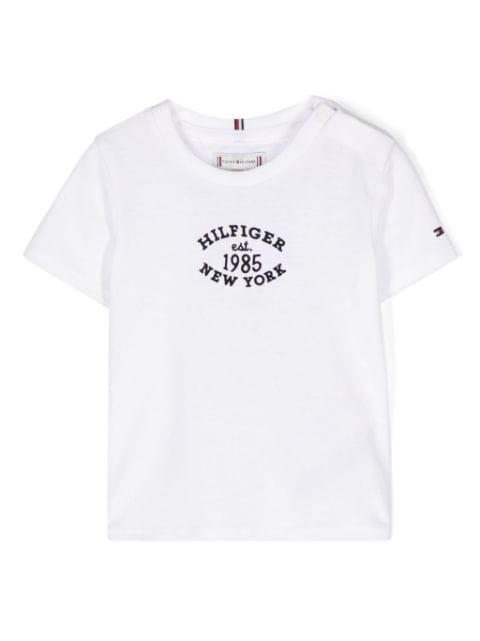 Tommy Hilfiger Junior flocked-logo cotton T-shirt 