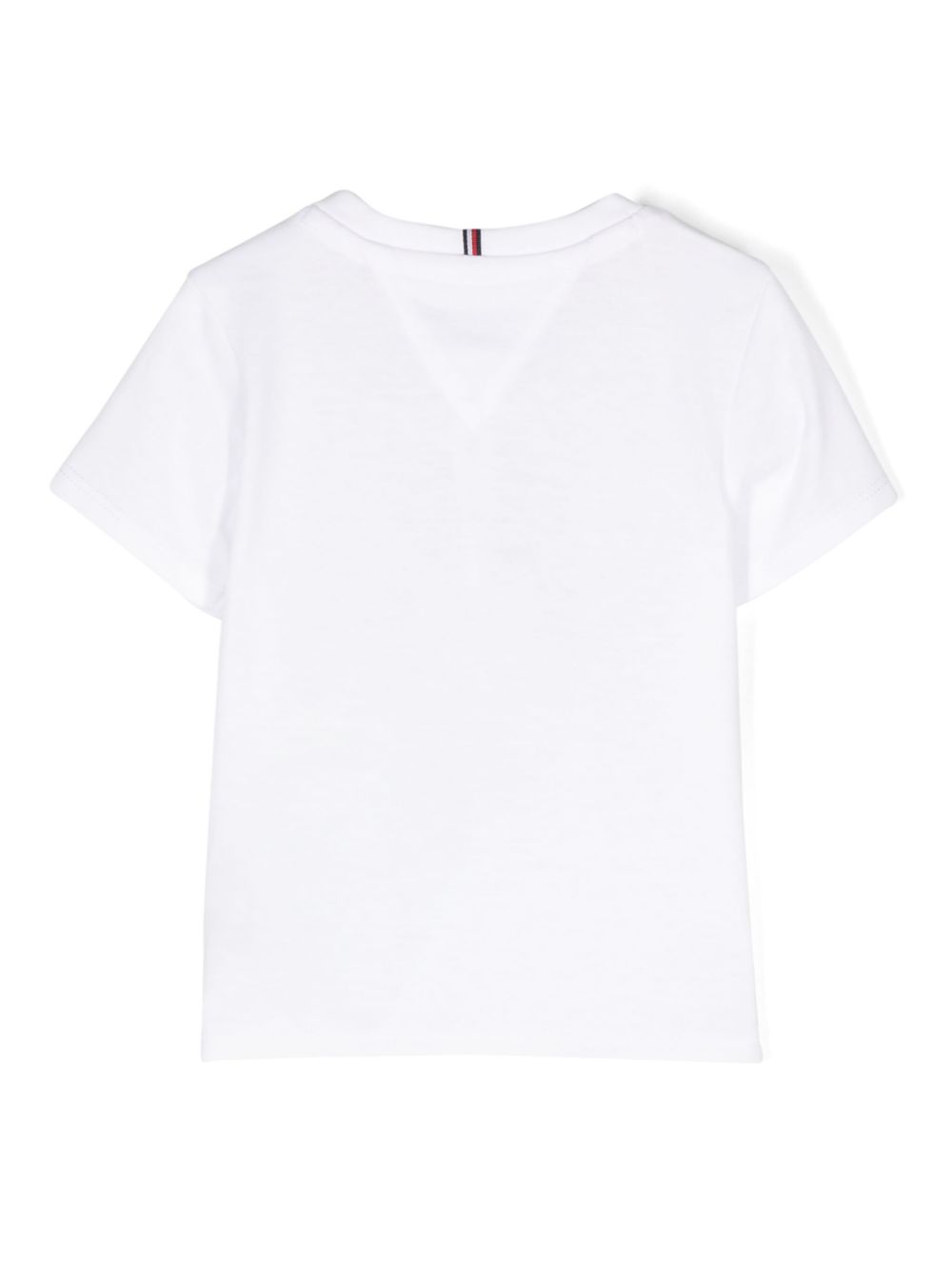 Tommy Hilfiger Junior flocked-logo T-shirt - White