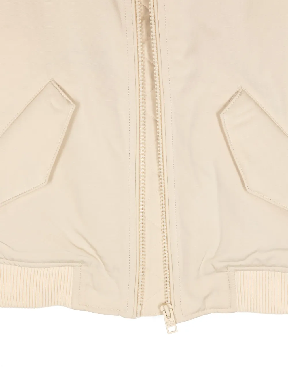 Tommy Hilfiger Junior Bomberjack met logopatch Beige