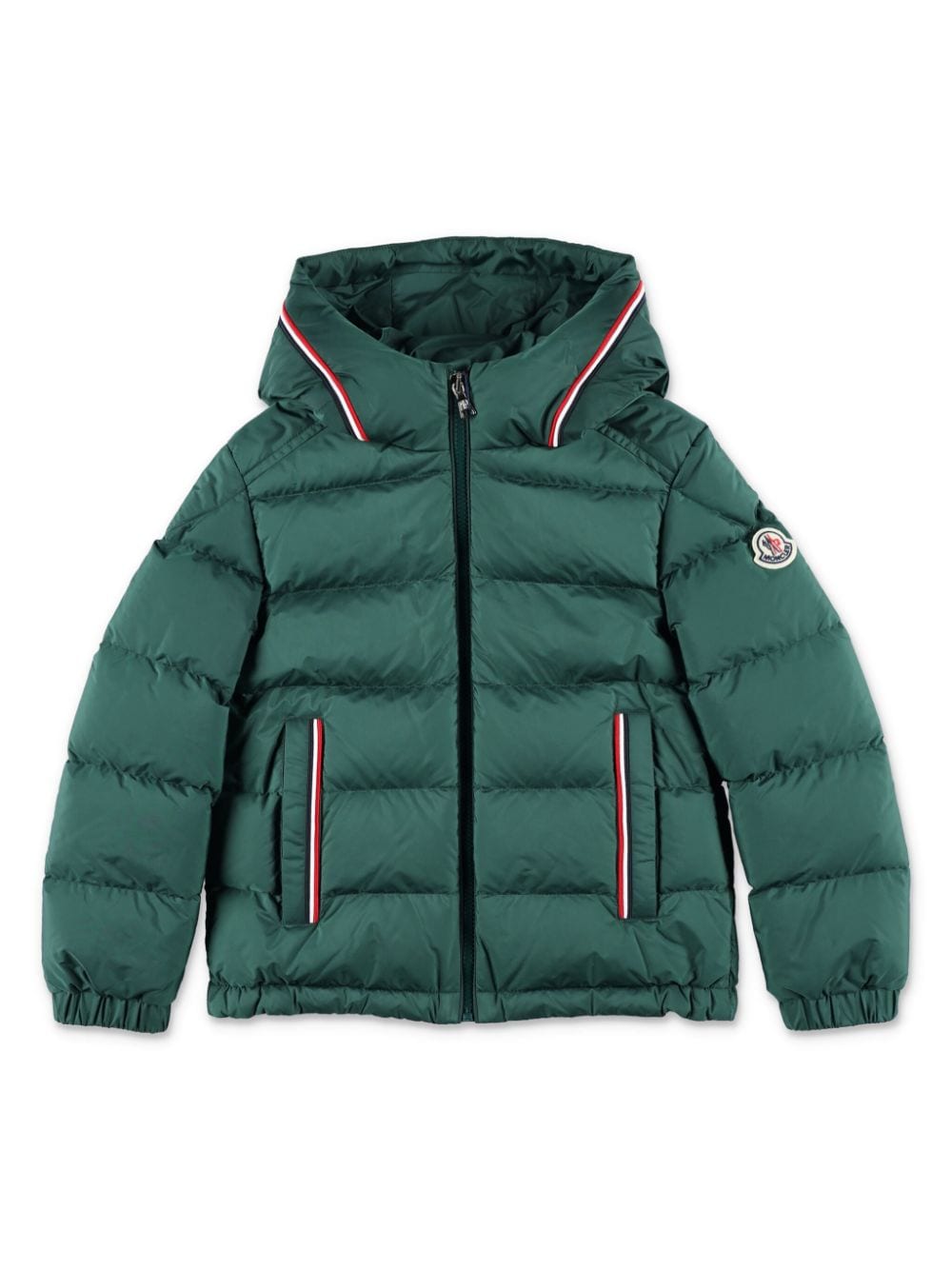 Moncler Enfant Donsjack met logopatch Groen