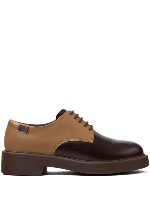 Camper Dean mismatched colour-block brogues