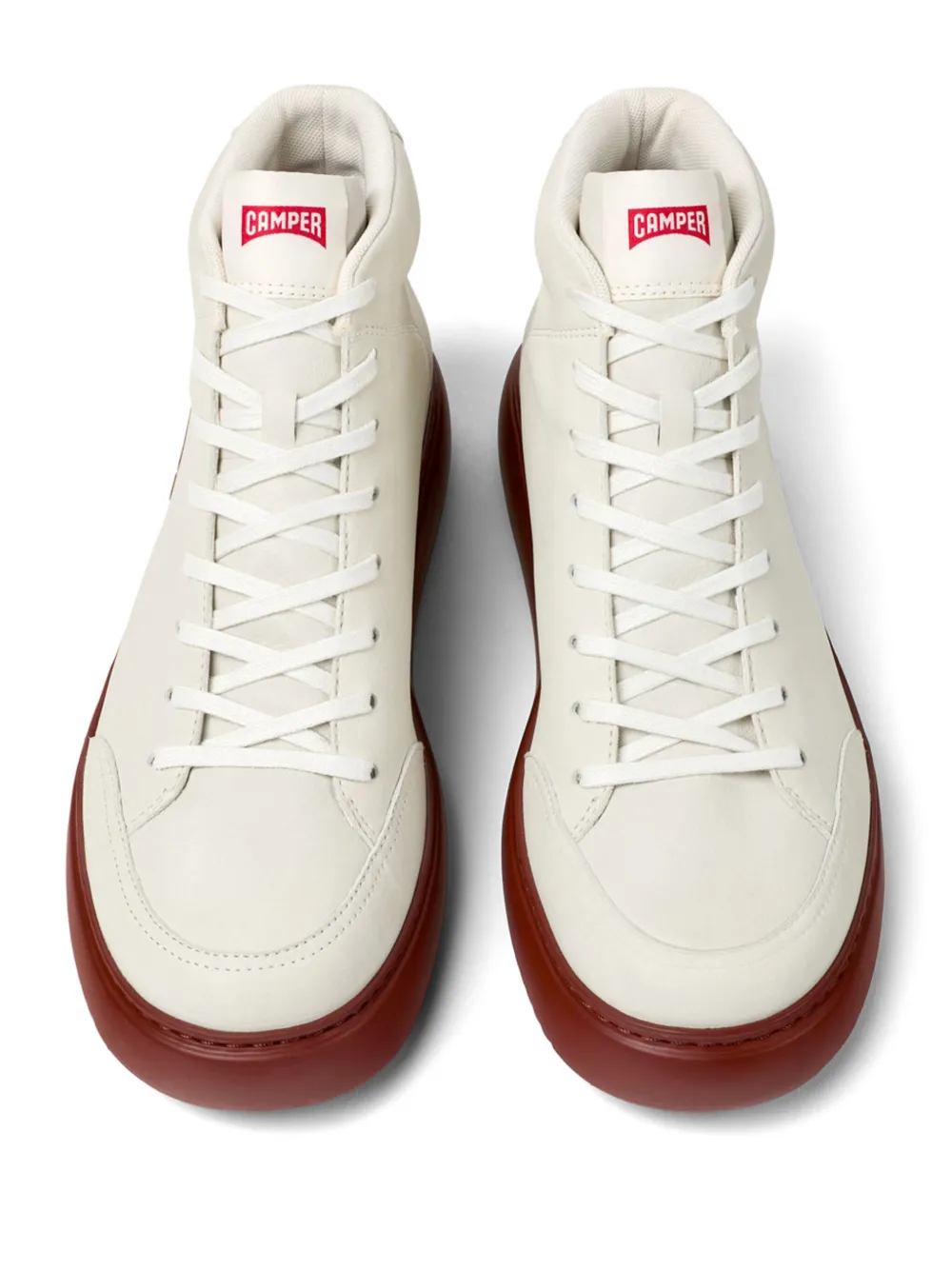 Camper Runner K21 leather hi-top sneakers White