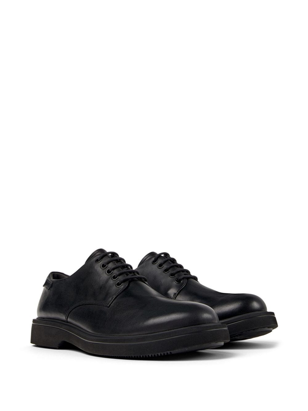 Camper Norman leren low-top brogues - Zwart