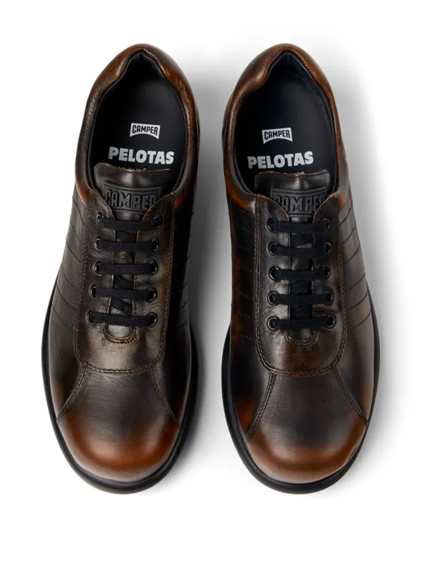 Camper Pelotas Ariel lace-up Leather Sneakers Brown FARFETCH JO