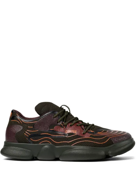 Camper Karst wave-print lace-up sneakers