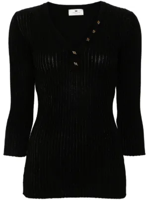 ELISABETTA FRANCHI ロゴ ニット 長袖 トップス Elisabetta Franchi Iconic sweatshirt | Elisabetta Franchi
