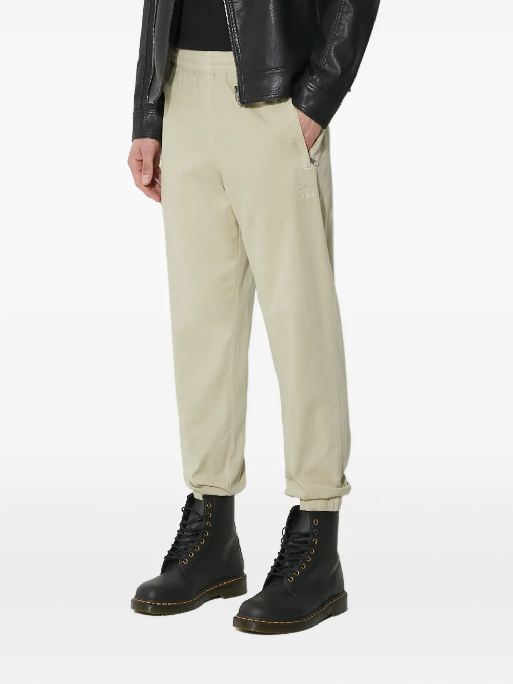 Adidas Originals Elasticated-cuff Track Pants In Green