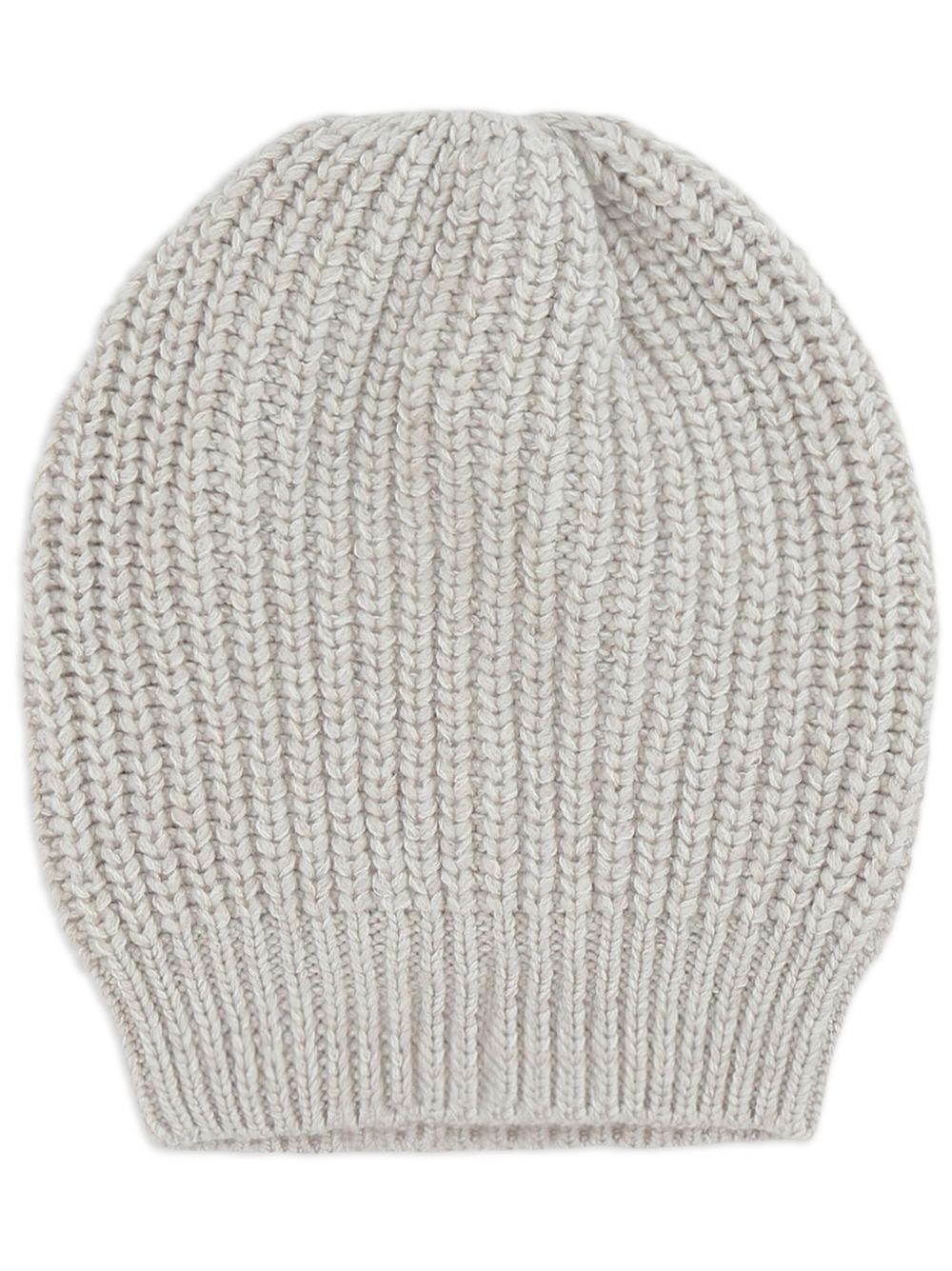 Brunello Cucinelli ribbed-knit cashmere beanie - Neutrals