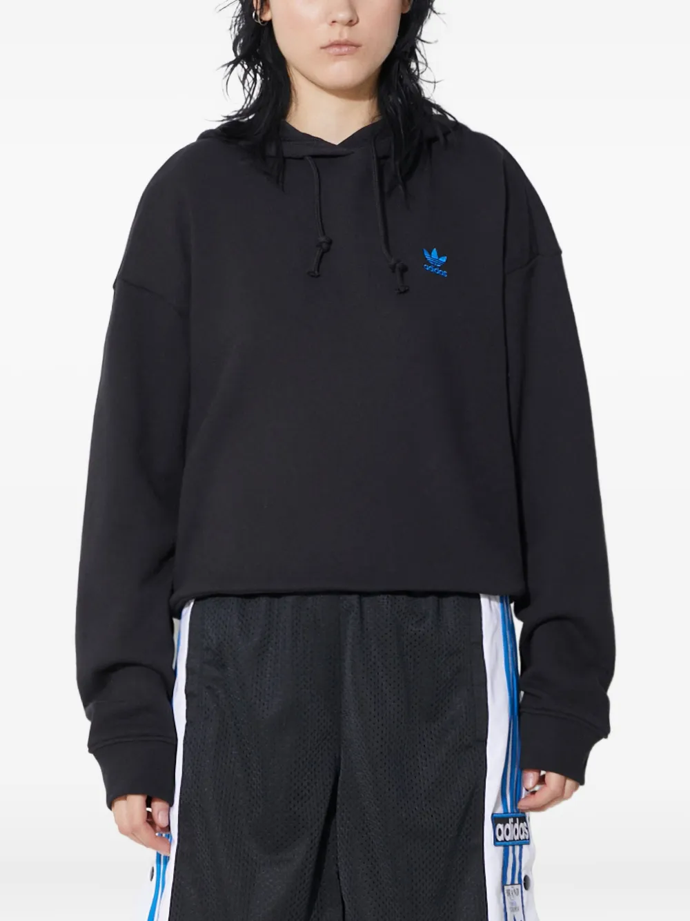 adidas trefoil-logo hoodie | Black | Image 1