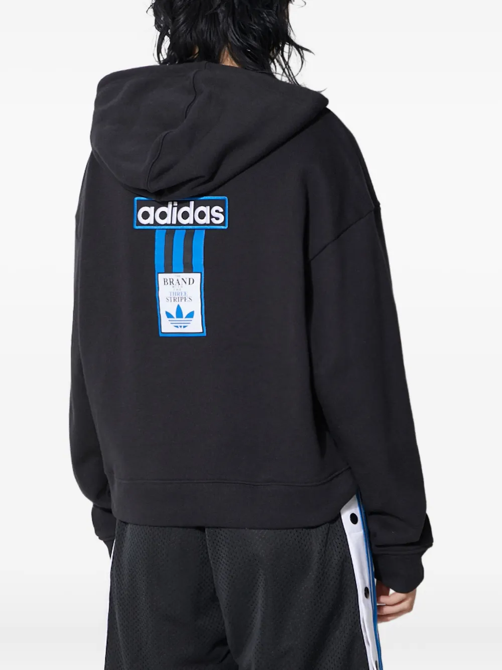adidas Hoodie met trefoil-logo Zwart