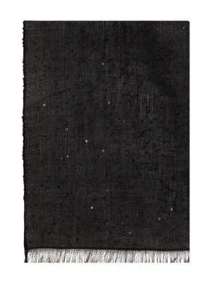 マフラー・ストール BRUNELLO CUCINELLI Monile cashmere scarf (M12504989 CC397) Brunello Cucinelli Wool-Cashmere Fringed Cape Scarf | Neiman