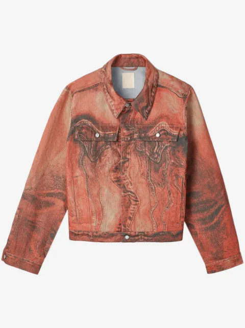 CamperLab abstract-pattern denim jacket