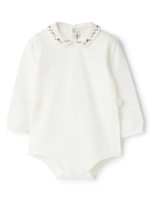 Il Gufo romper con bordado floral