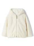 Il Gufo faux-fur hooded jacket - White