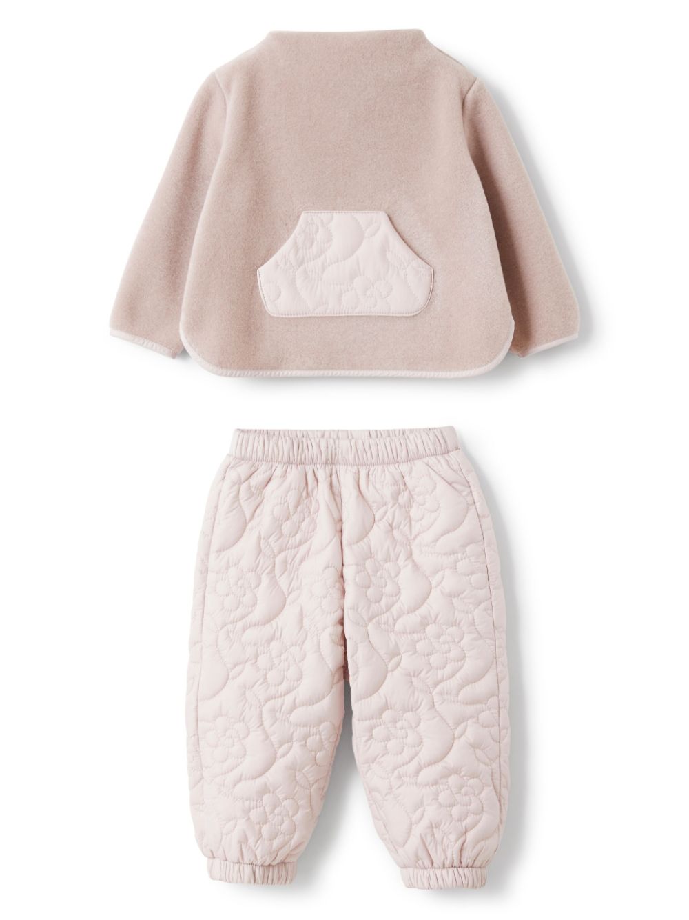 Il Gufo padded joggers and sweatshirt set - Pink