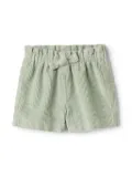 Il Gufo corduroy mini shorts - Green