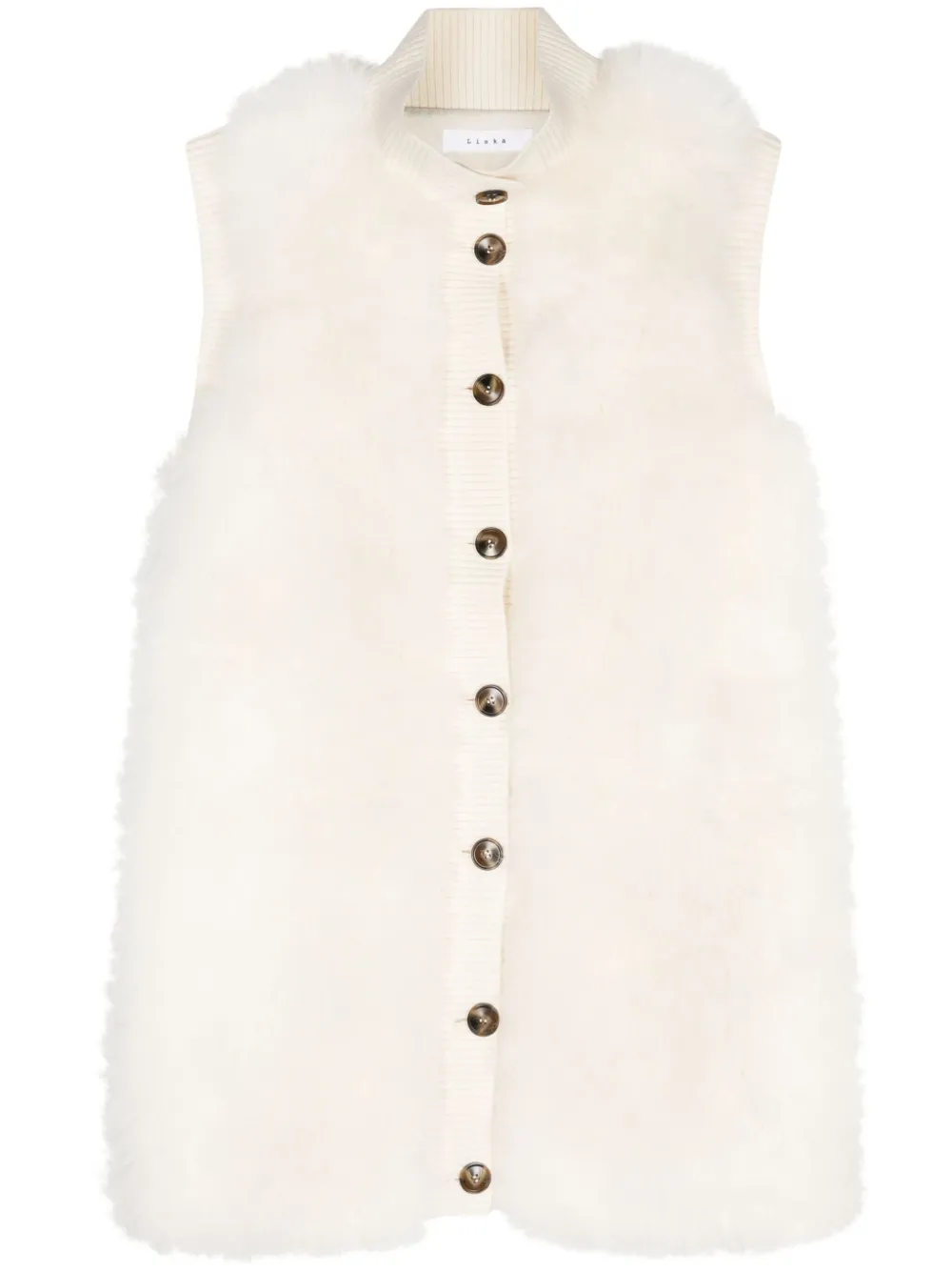Liska Cappotto smanicato - Toni neutri