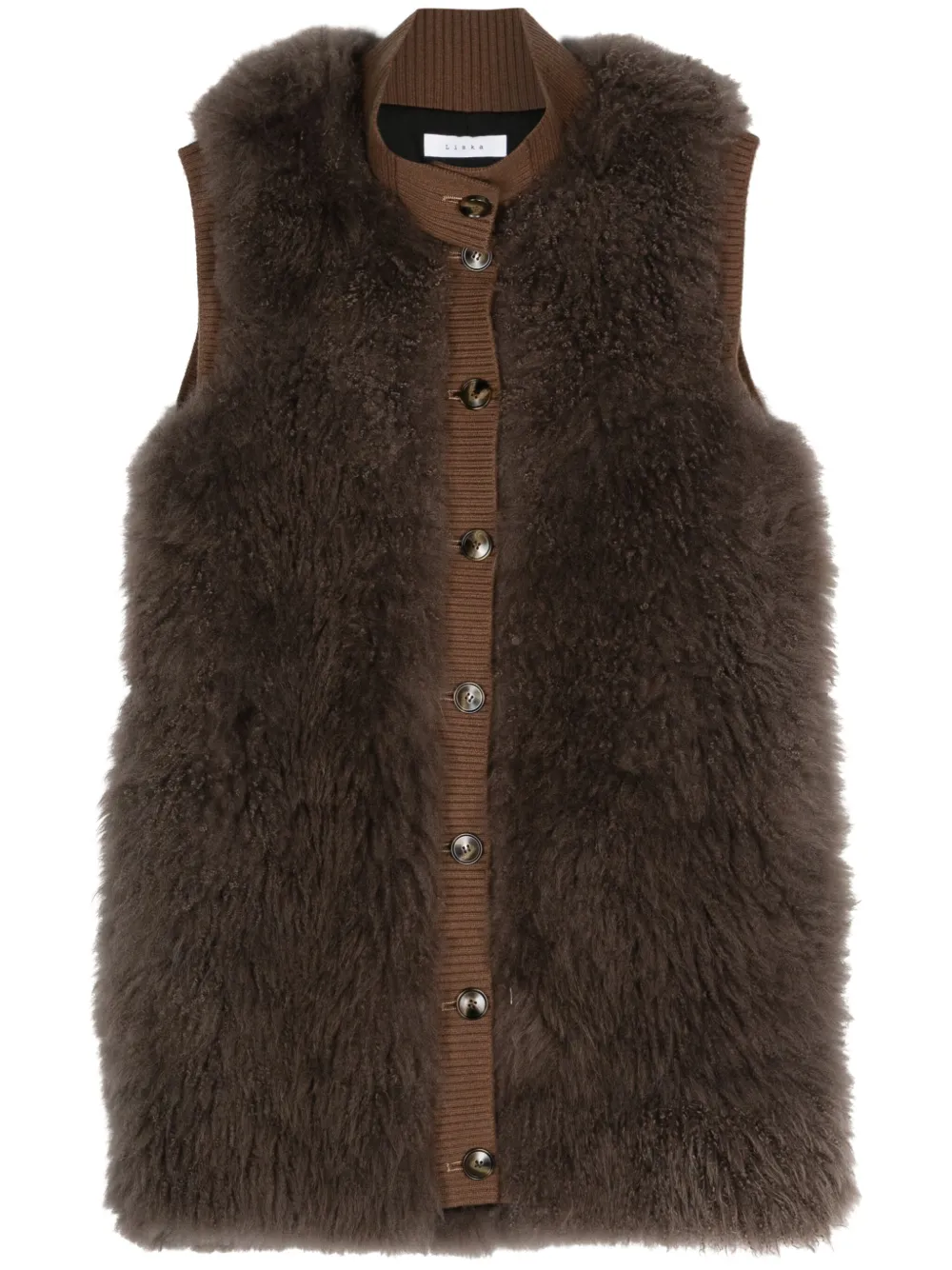 Liska Kasjmier mantel Bruin