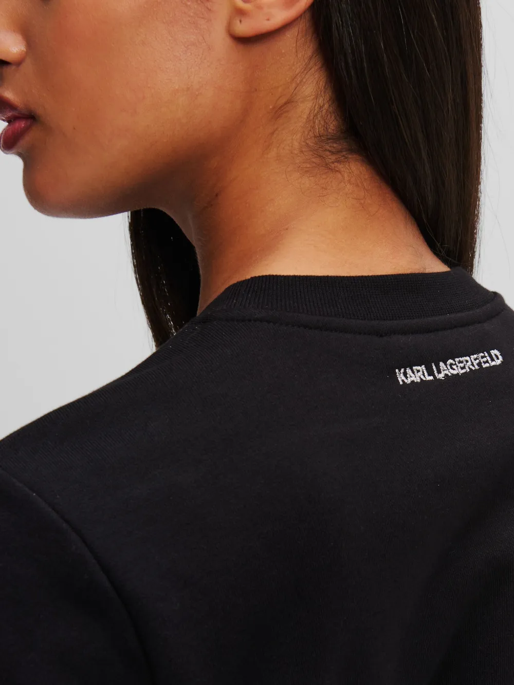 Karl Lagerfeld Sweater met print Zwart