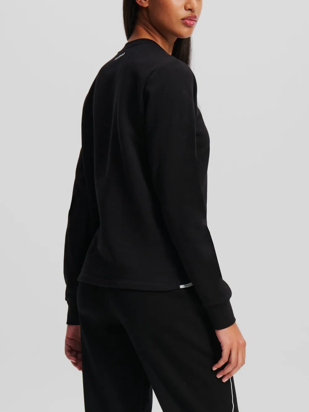 Karl Lagerfeld Sweater met print Zwart