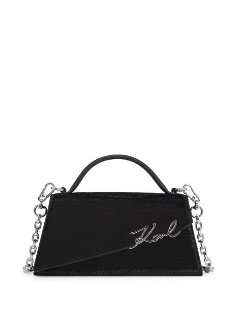 Karl Lagerfeld Signature Slim sequinned tote bag WOMEN