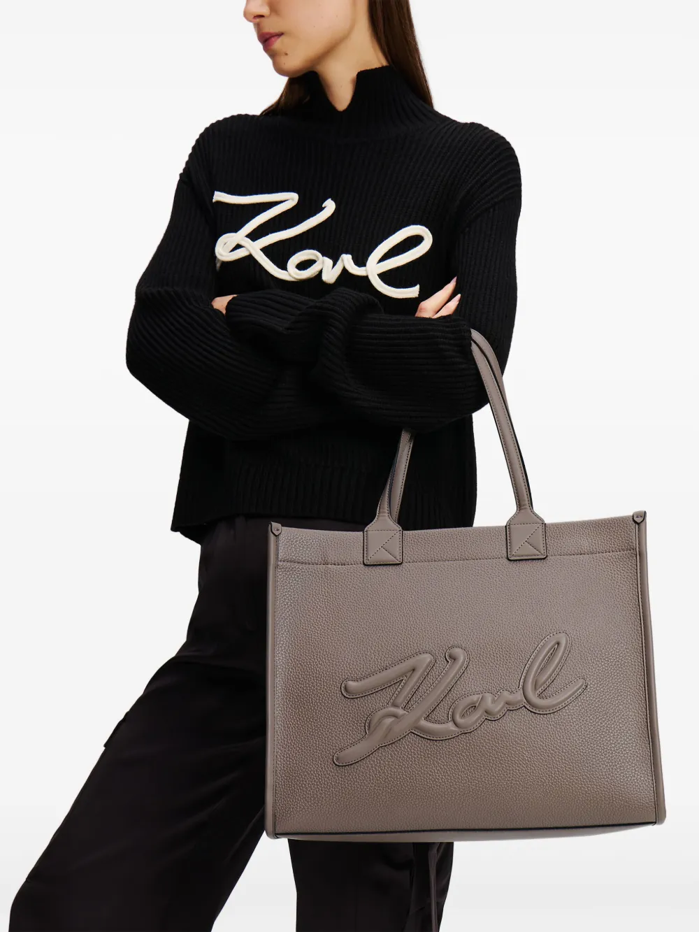 Karl Lagerfeld K/Skuare grote shopper - Beige