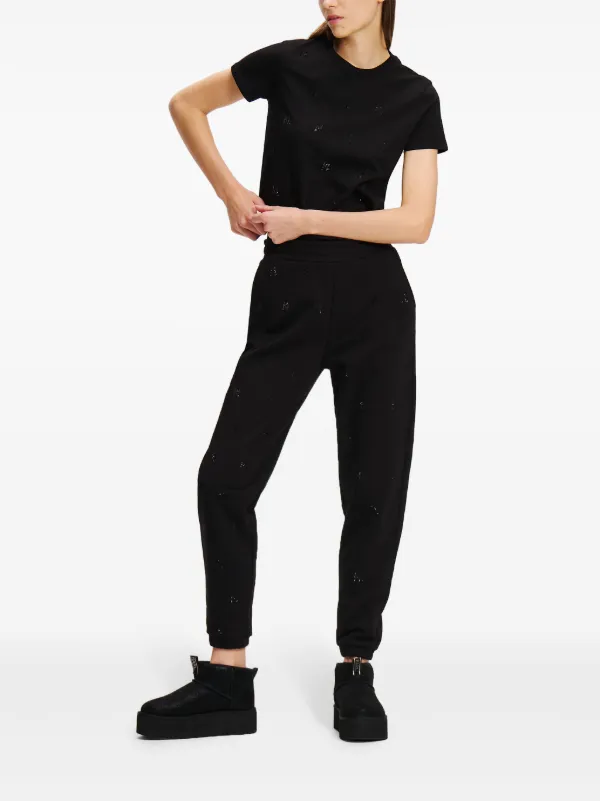 Karl Lagerfeld Pantalones De Chándal Con Apliques De Strass
