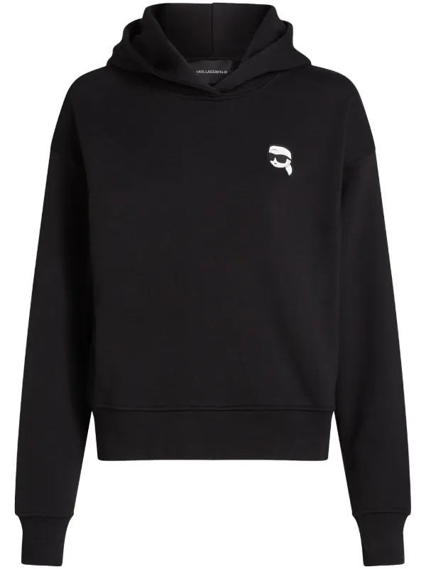 Karl Lagerfeld Ikon Hoodie Black FARFETCH TR
