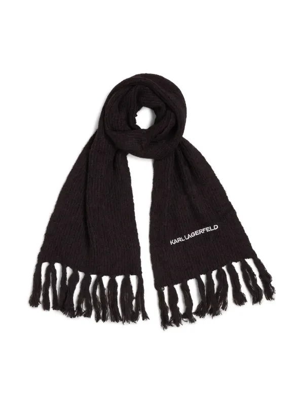 小物 bikkembergs scarf black BLACK CASHMERE TRIANGLE SCARF|wolfensson