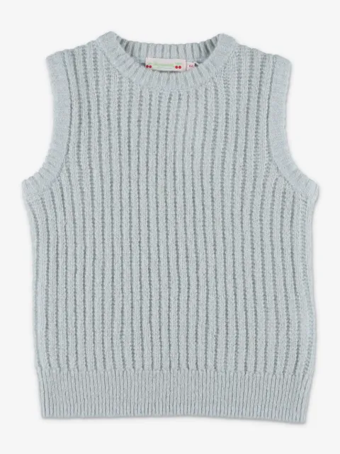 Bonpoint ribbed-knit wool-cashmere blend vest