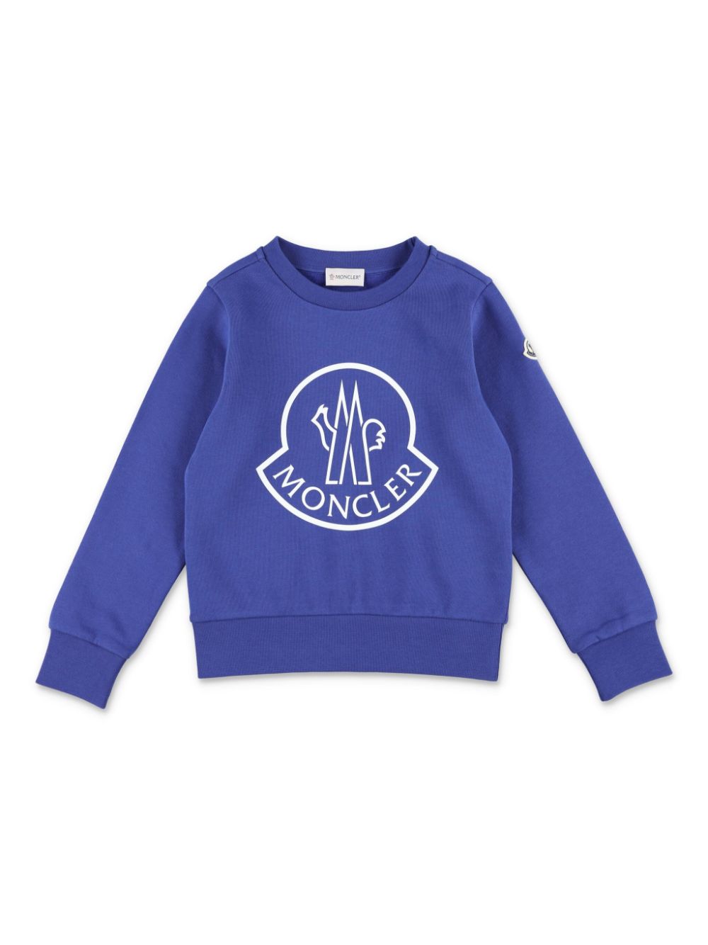 Moncler Enfant Katoenen sweater met logoprint Blauw