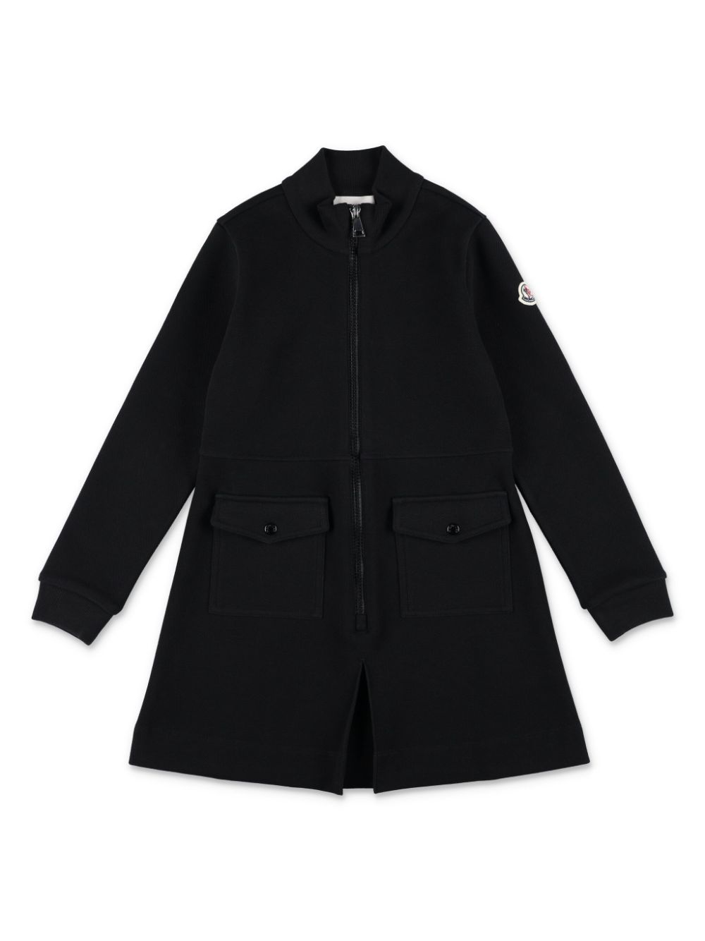 Moncler Enfant Jurk met logopatch Zwart