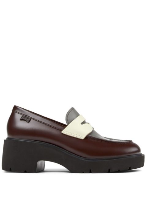 Camper Milah mismatched colour-block loafers