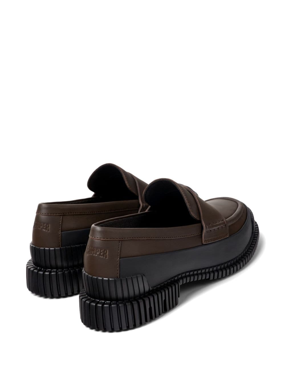 Shop Camper Pix Loafers In Brown