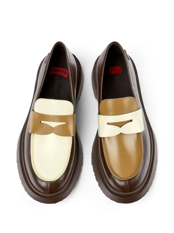 『新品未使用』Camper Walden ミスマッチ ローファー　マルチカラー Camper Walden ミスマッチ ローファー | ブラウン | FARFETCH JP