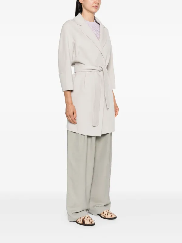 S Max Mara ベルテッド コート | グレー | FARFETCH JP