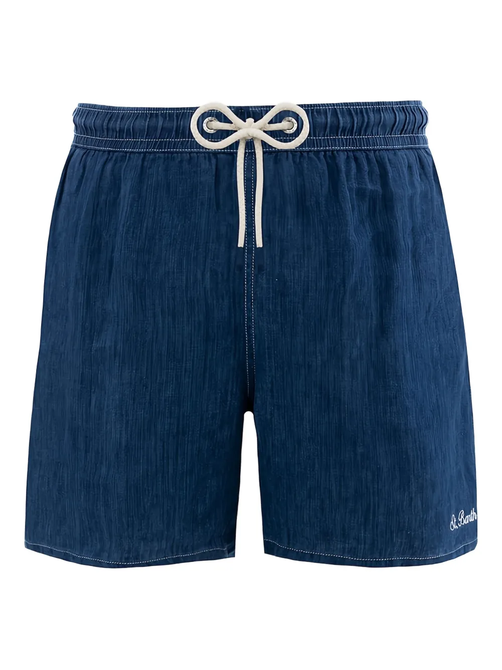 MC2 Saint Barth Gustavia linen-denim swim shorts | Blue | Image 1
