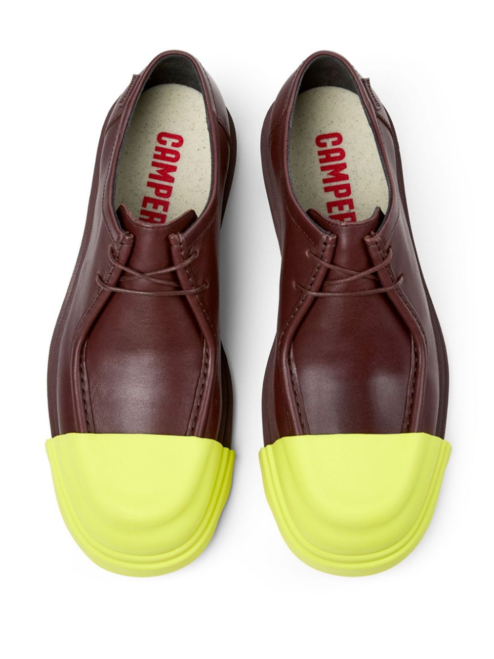 Camper Junction leren Derby schoenen Rood