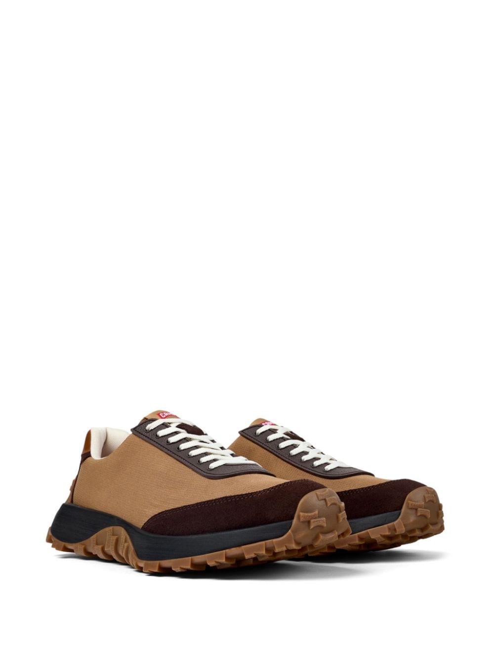 Shop Camper Drift Trail Vibram Panelled Lace-up Sneakers In Brown