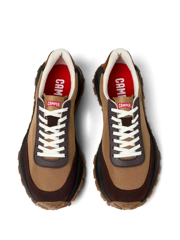Camper Drift Trail Vibram Panelled lace-up Sneakers Brown FARFETCH IN