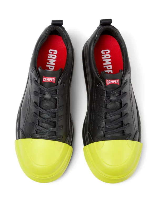 Camper Junction Runner Leather Sneakers | Black | FARFETCH