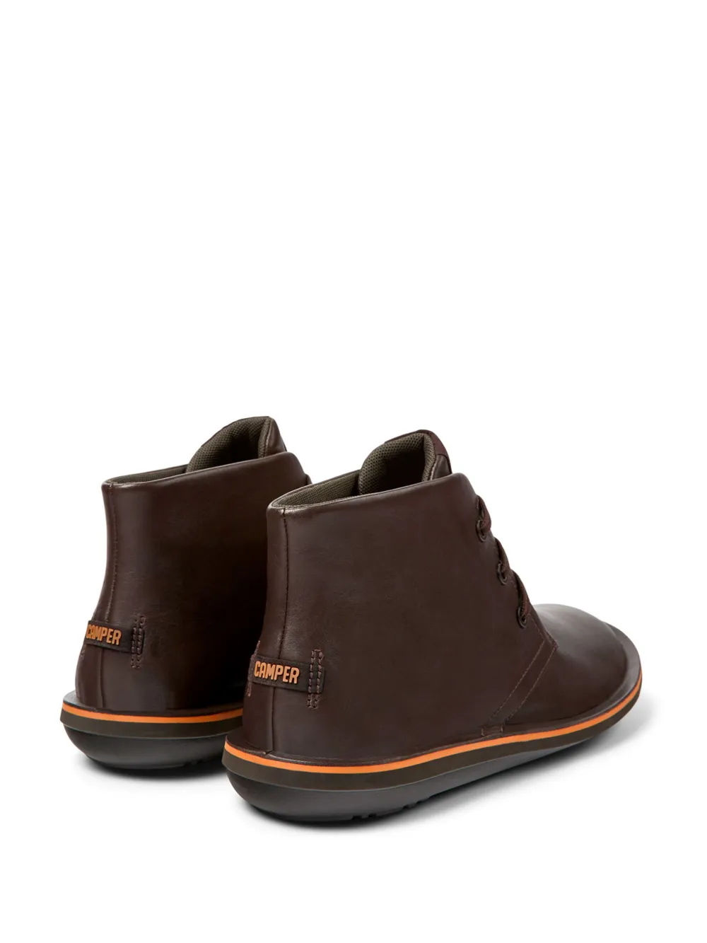 Camper Beetle lace-up leather boots Brown