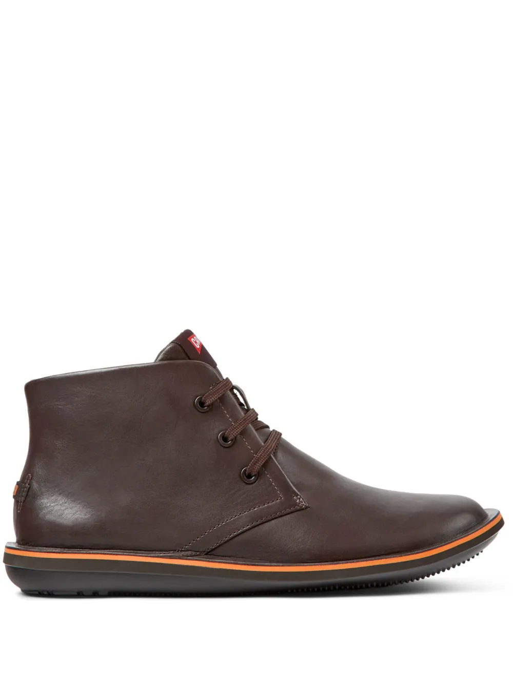 Camper Beetle lace-up leather boots Brown
