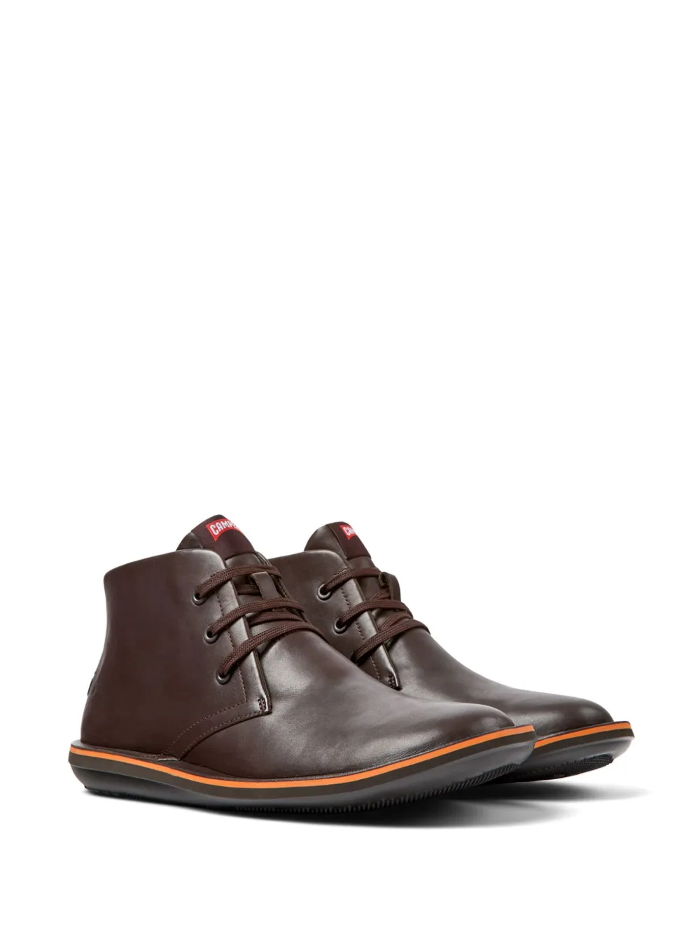 Camper Beetle lace-up leather boots Brown