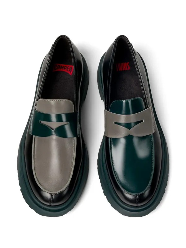 CAMPER WALDEN 厚底ブラックローファー Walden Black Formal Shoes for Men - Spring/Summer collection