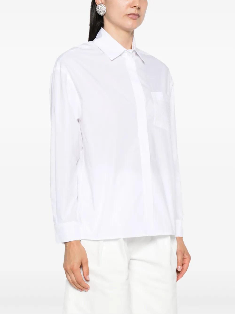 LIU JO Blouse met stras Wit